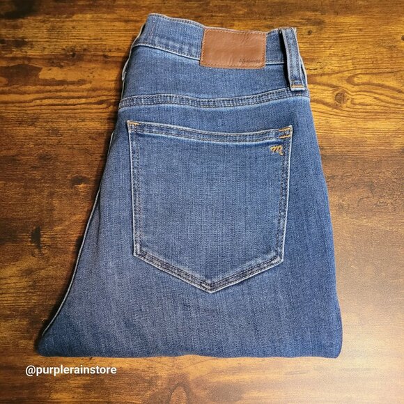 Madewell Jeans 27 Skinny 10" High Rise Leavitt Wash M6234 Tummy Control Stretch - Picture 3 of 13